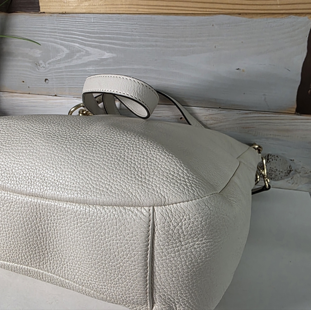 Michael Kors Hallie large leather Hobo Shoulder Crossbody - Picture 11 of 16